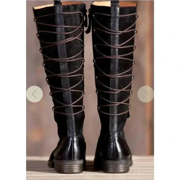 Women's Naya Apollonia Leather and Suede Tall Boots 8M - Picture 3 of 4